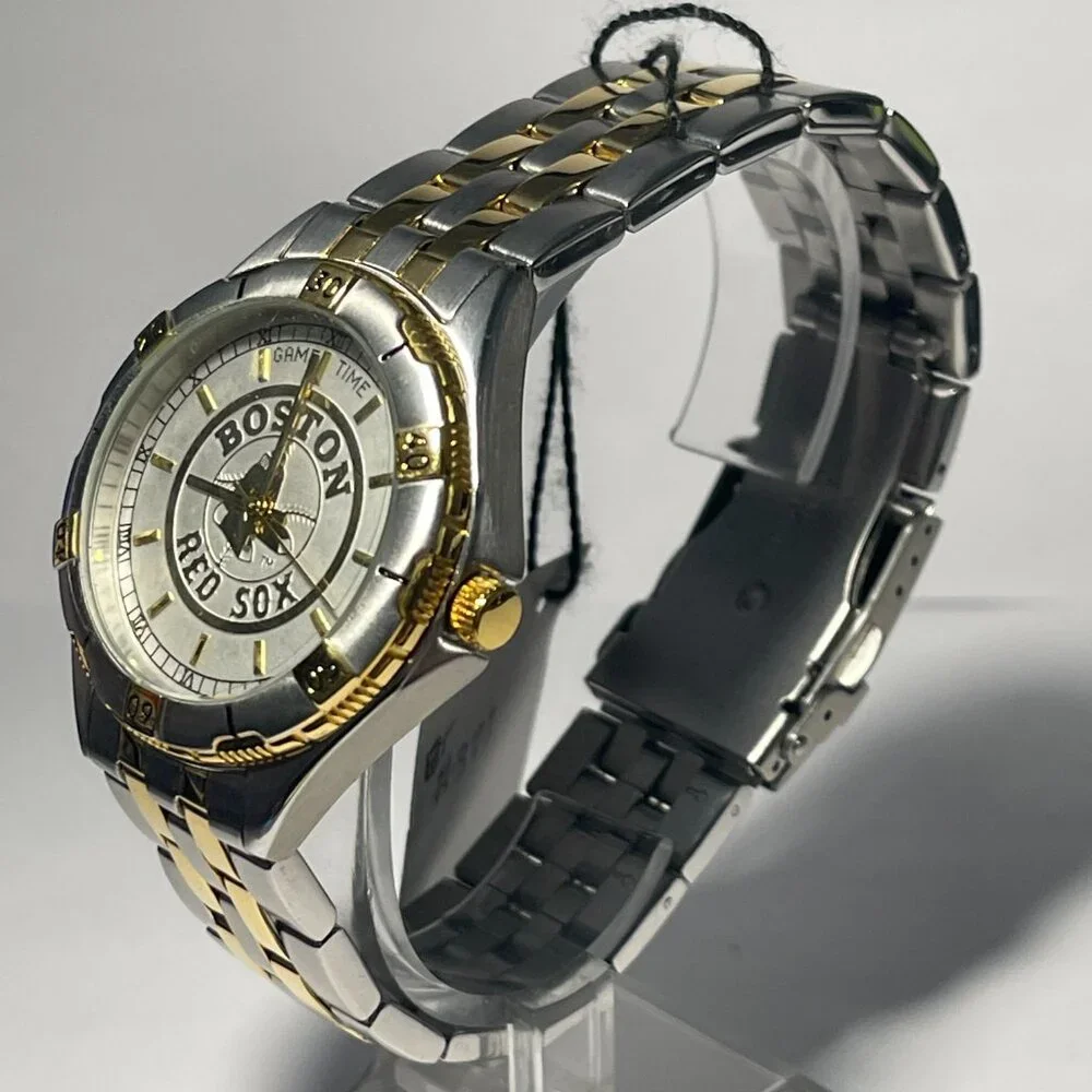 Boston Red Sox MLB Two-Tone Stainless-Steel Watch by Game Time !!!NEW!!! - Picture 3 of 6